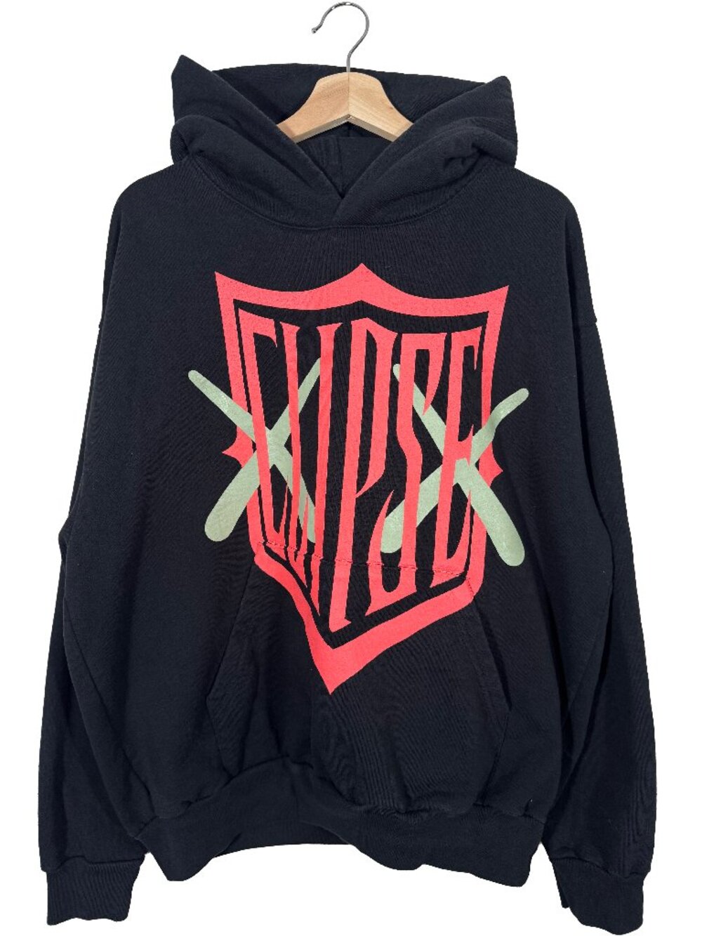 KAWS x Clipse Let God Sort Em Out Shield Hoodie men's size Large